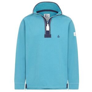 Lazy Jacks Mens Quarter Zip Sweatshirt / Teal